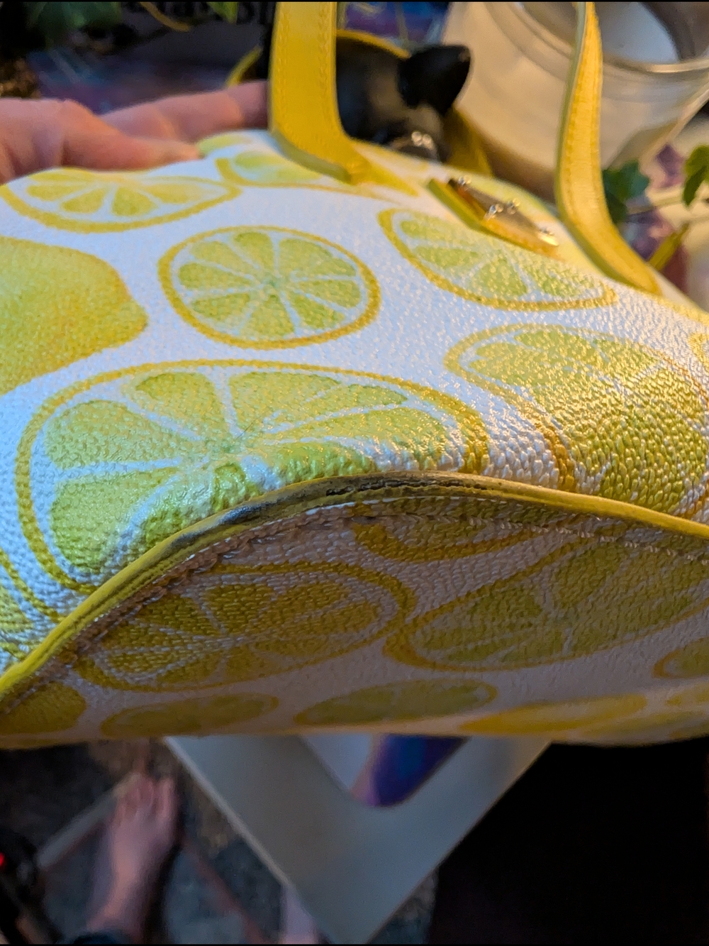 Dooney & Bourke Limone Ruby Bitsy Bag Lemon Print Crossbody Purse Handbag - Picture 5 of 11